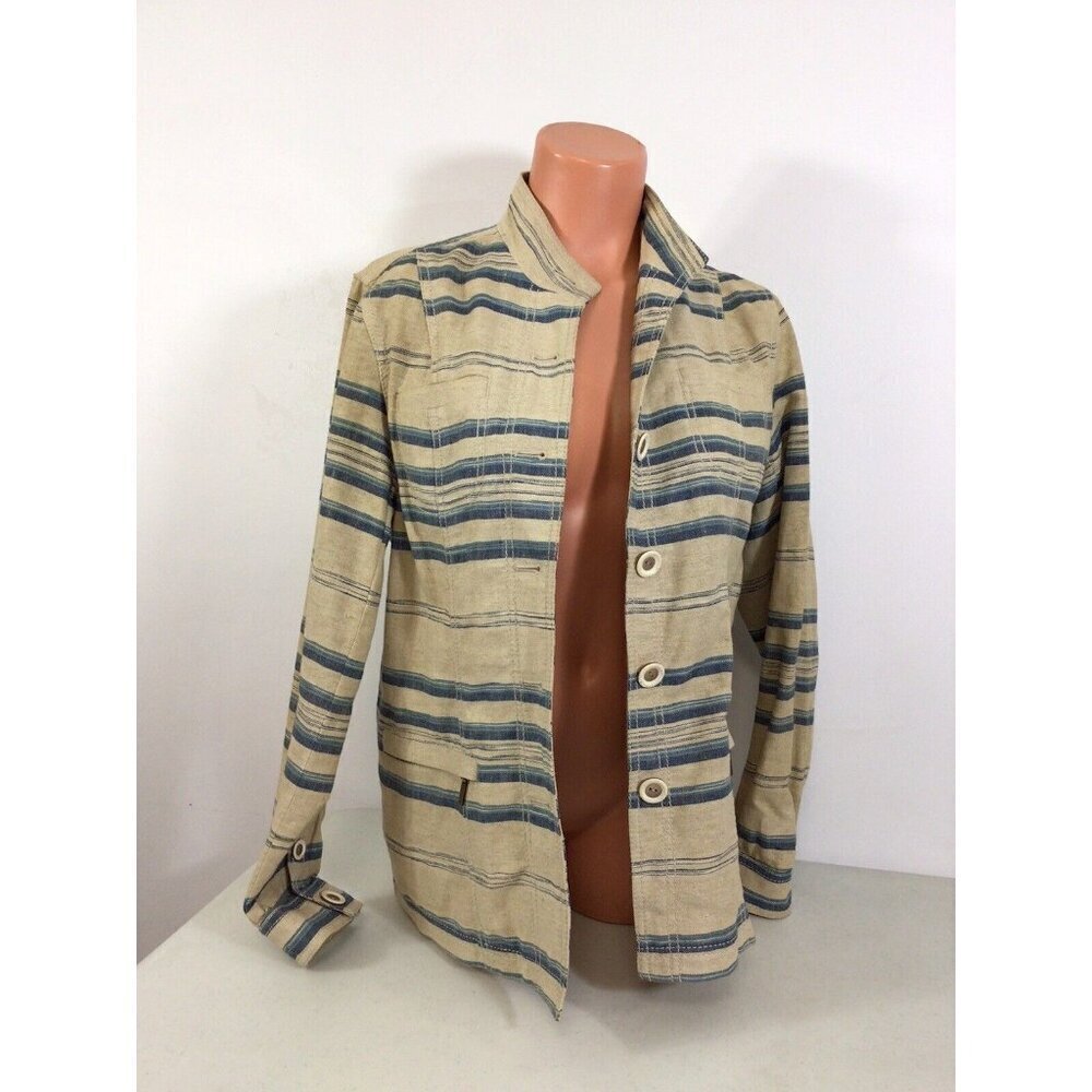 Coldwater Creek Linen Jacket Coat Womens 8